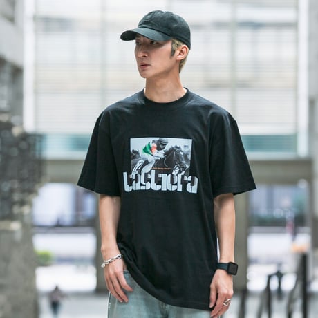 タスティエーラ引退記念 グラフィカルTシャツAパターン（黒/Black）
