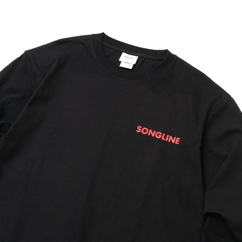 ソングライン引退記念グラフィカルロングスリーブTシャツ（黒/Black