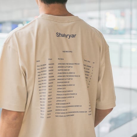 シャフリヤール グラフィカルTシャツBパターン（ベージュ/Beige）
