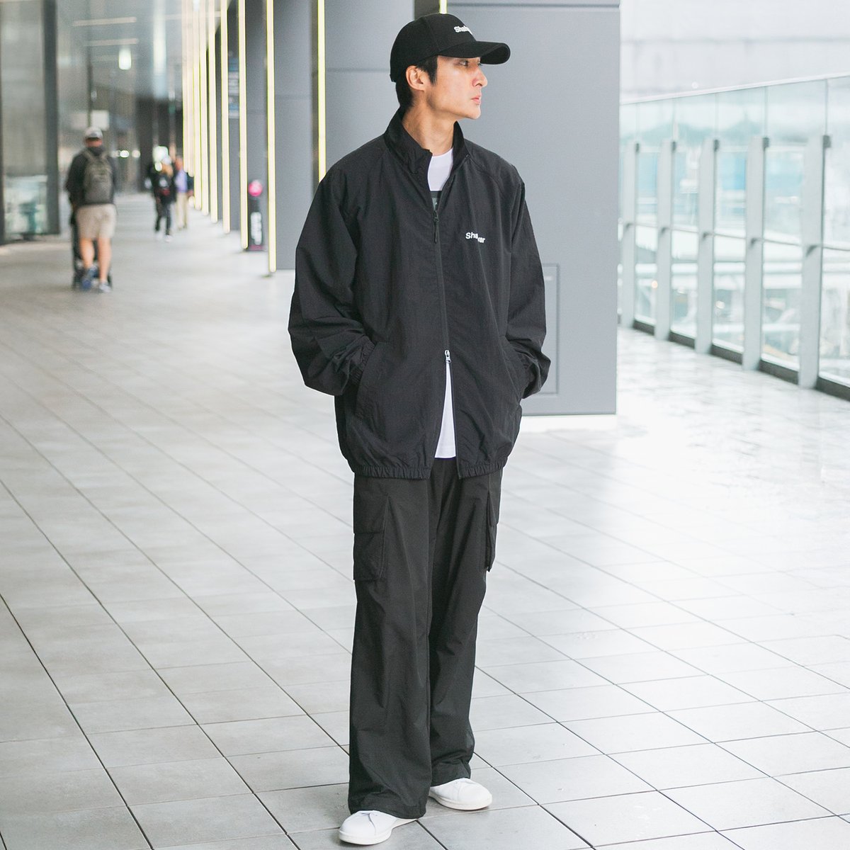 シャフリヤール グラフィカルブルゾン（黒/Black） | HORSEGOODSnet