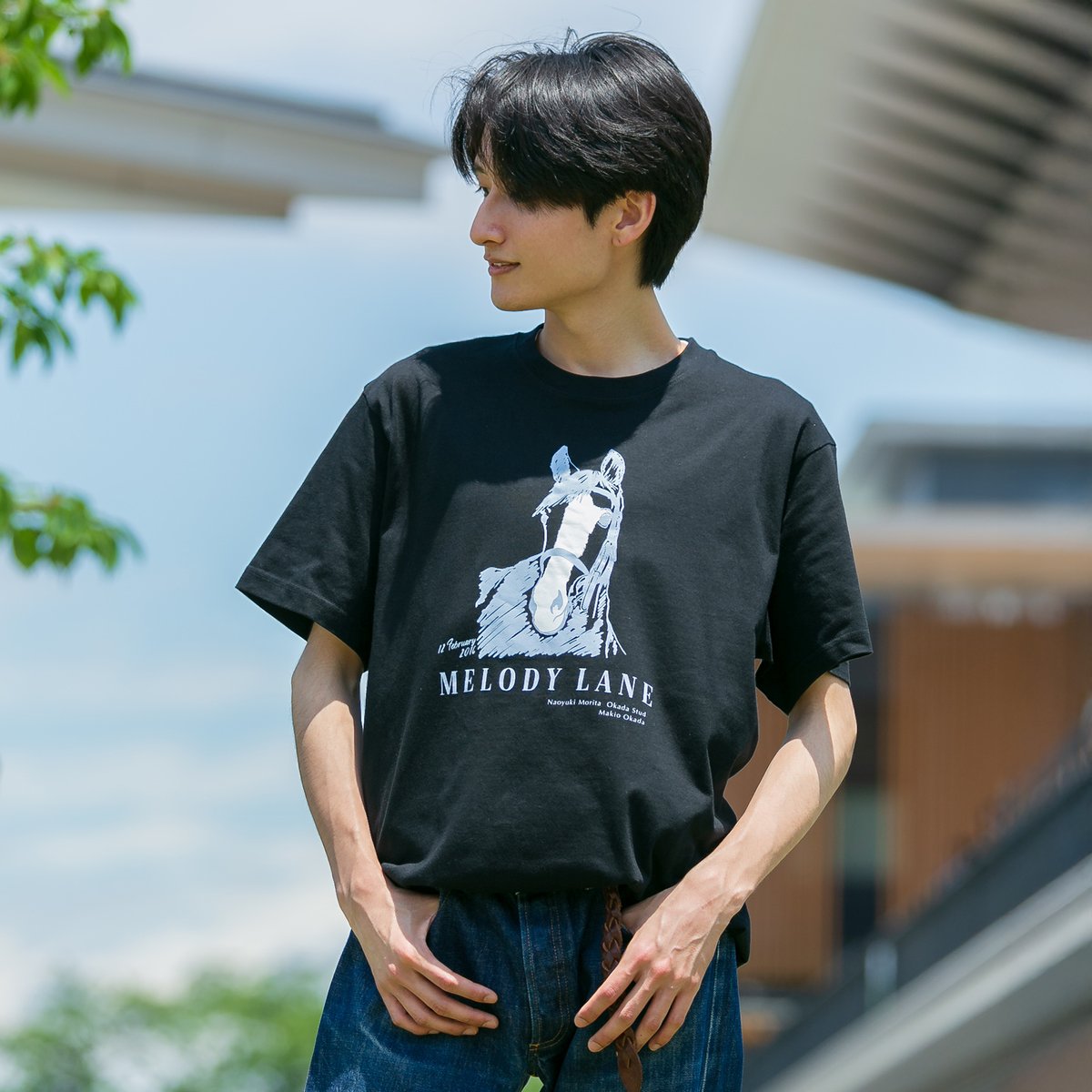 メロディーレーンＴシャツ HORSE GOODS net】メロディーレーン・TシャツA(白) | HORSE