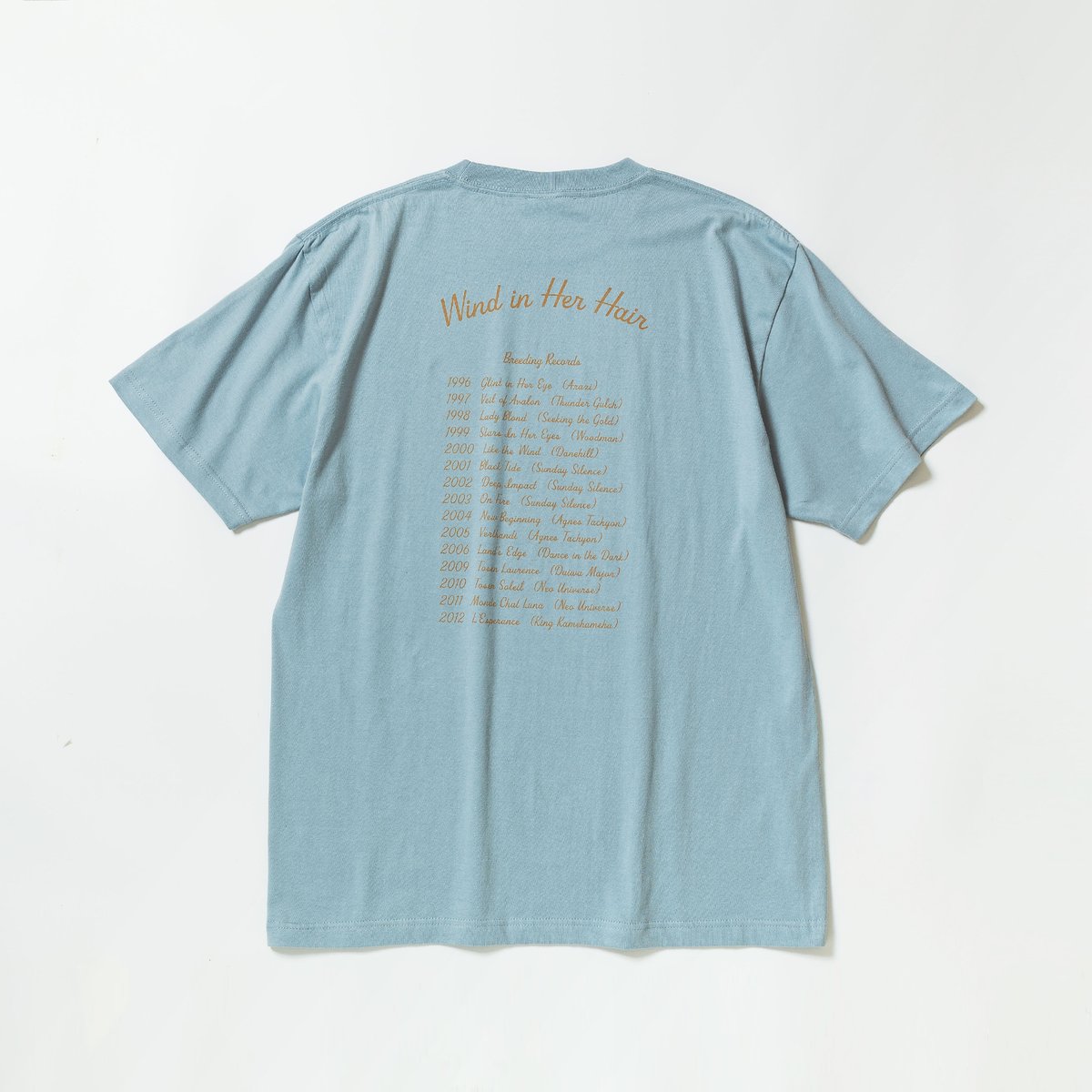 ウインドインハーヘア グラフィカルTシャツBパターン（青/Blue