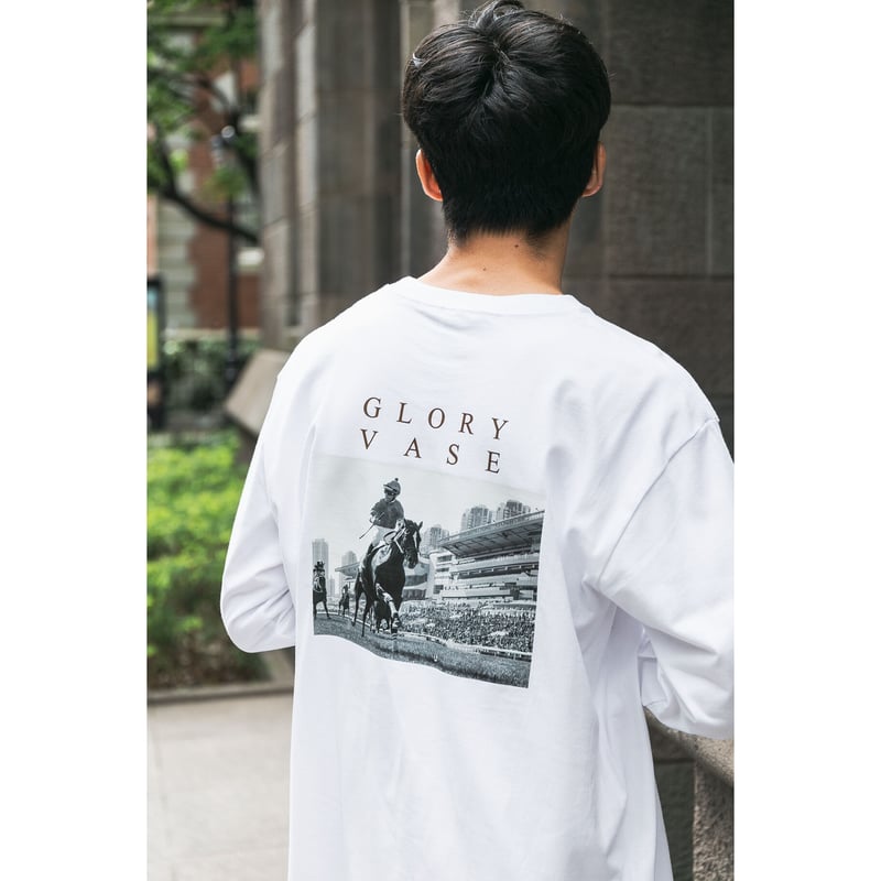グローリーヴェイズ引退記念グラフィカルロングスリーブTシャツ（白