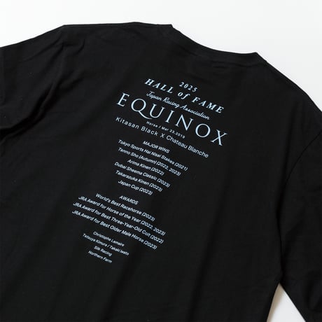 イクイノックス顕彰馬選定記念 グラフィカルロングスリーブTシャツ（黒/Black）