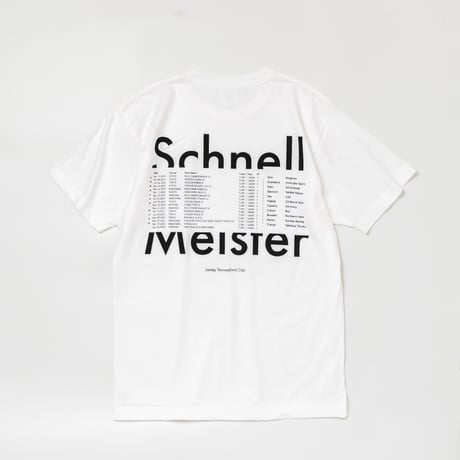 シュネルマイスター引退記念グラフィカルTシャツBパターン（白/White）