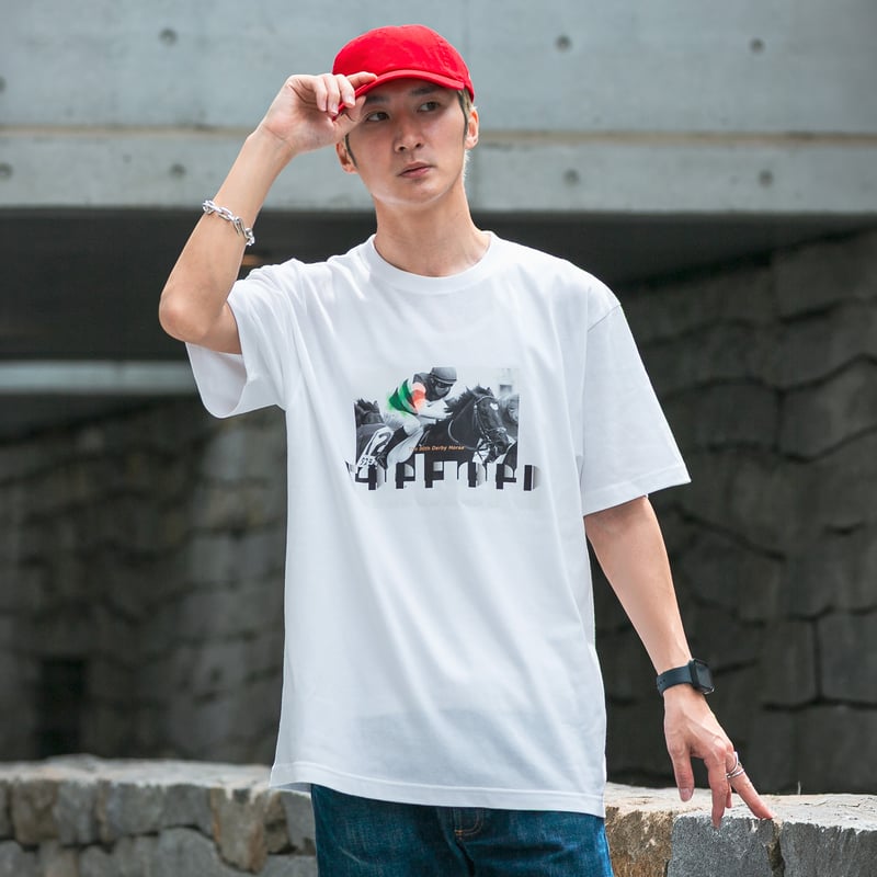 タスティエーラ引退記念 グラフィカルTシャツAパターン（白/White