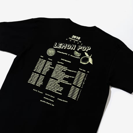 レモンポップ グラフィカルTシャツBパターン（黒/Black）