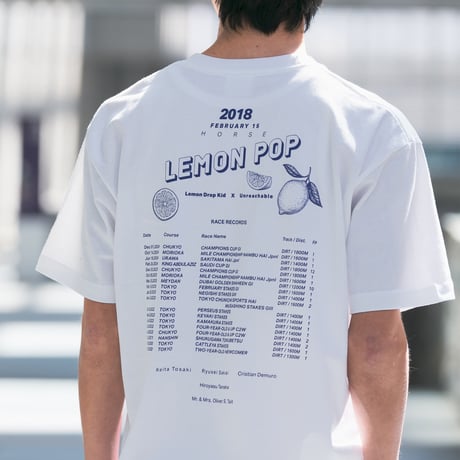 レモンポップ グラフィカルTシャツBパターン（白/White）