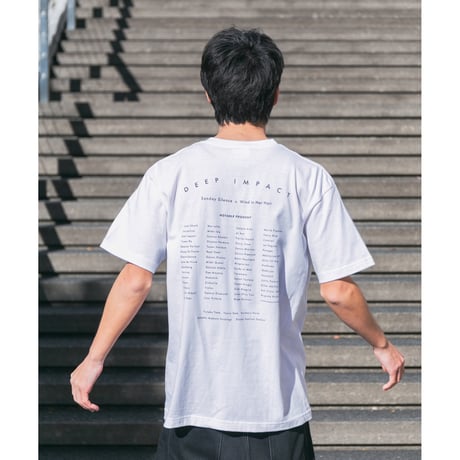 ディープインパクト グラフィカルTシャツCパターン（白/White）