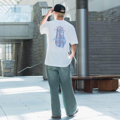 イクイノックス顕彰馬選定記念 グラフィカルTシャツBパターン（白/White）