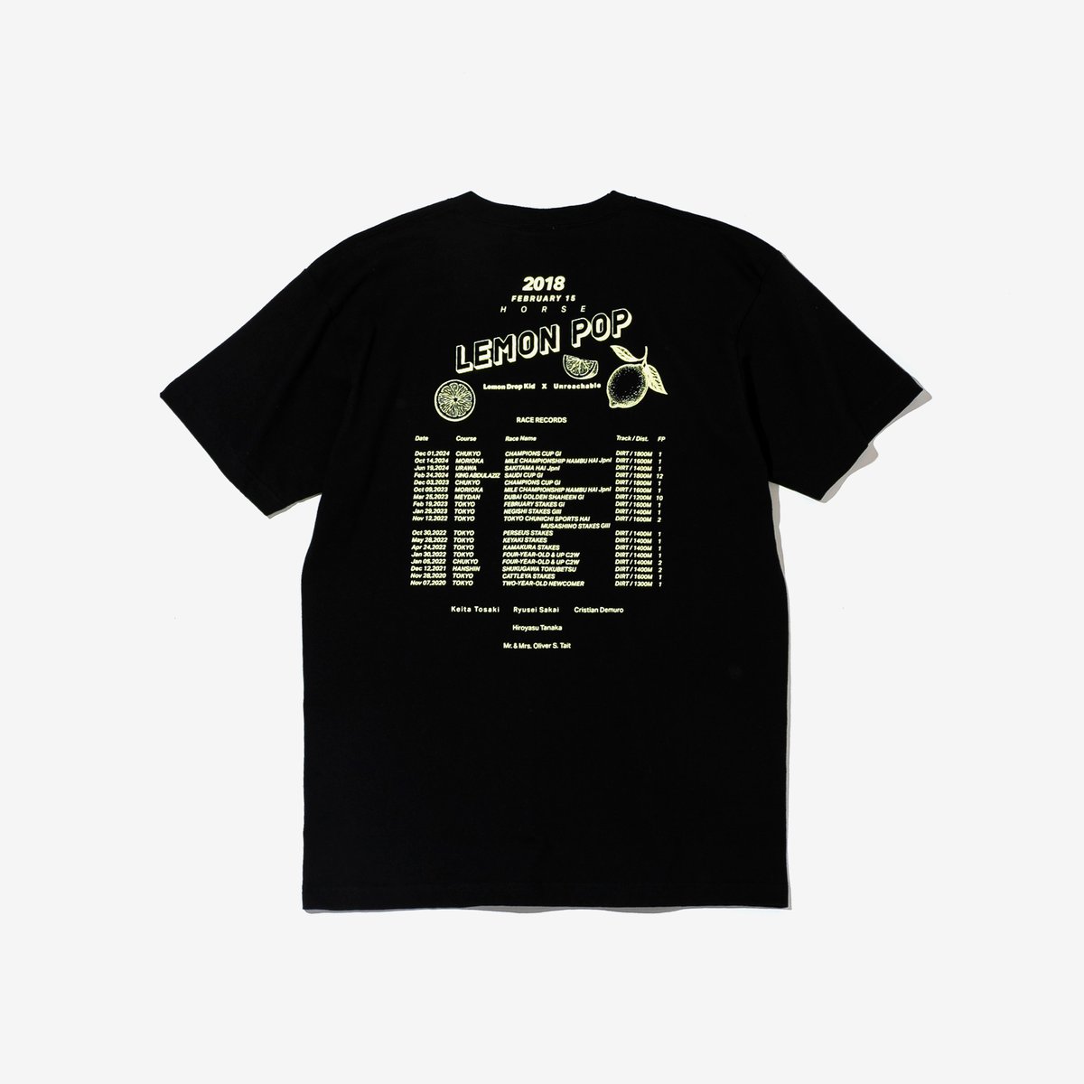 レモンポップ グラフィカルTシャツBパターン（黒/Black