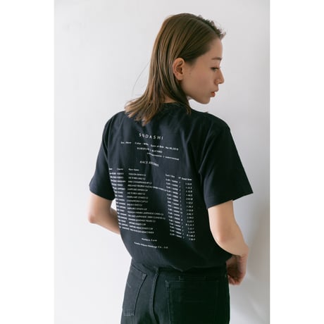 ソダシ引退記念グラフィカルTシャツ（Bパターン黒/Black）