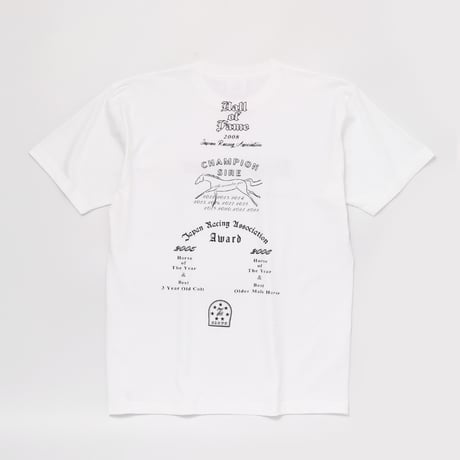 ディープインパクト グラフィカルTシャツAパターン（白/White）