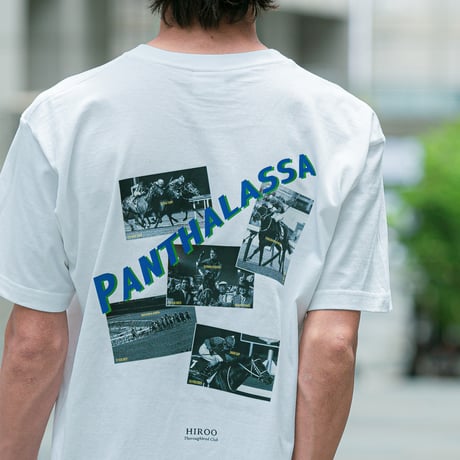 パンサラッサ引退記念グラフィカルTシャツAパターン（白/White）
