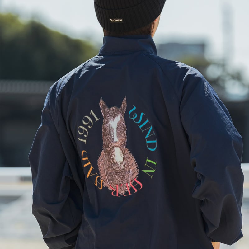 ウインドインハーヘア グラフィカルブルゾン（紺/Navy） | HORSEGOODSnet
