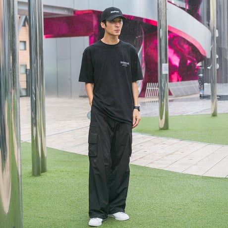 シャフリヤール グラフィカルTシャツCパターン（黒/Black）