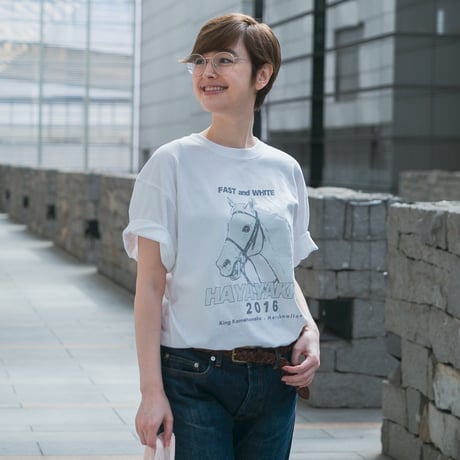 ハヤヤッコ グラフィカルTシャツBパターン（白/White）