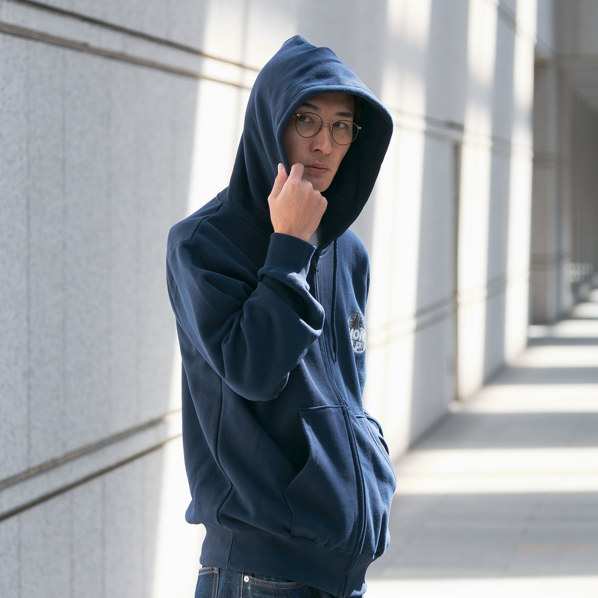 レモンポップ グラフィカルジップパーカー（紺/Navy） | HORSEGOODSnet