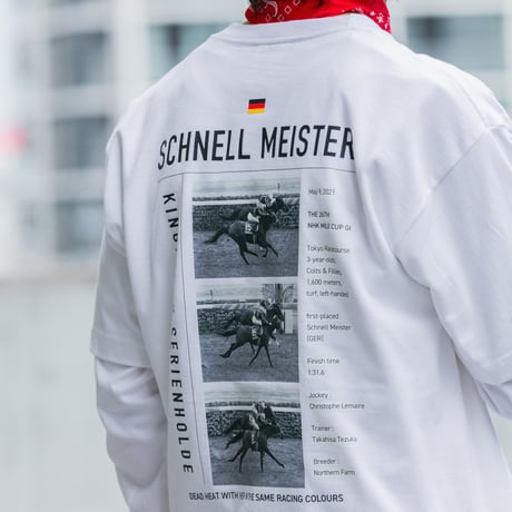 シュネルマイスター引退記念グラフィカルTシャツAパターン（白/White）