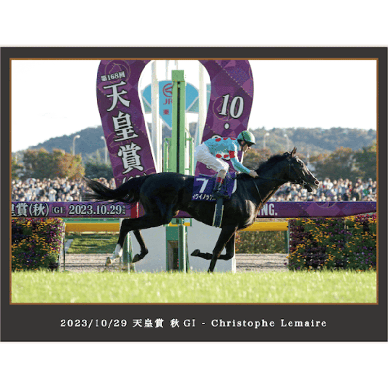 200個限定イクイノックス引退記念写真デザインパネルシリアル