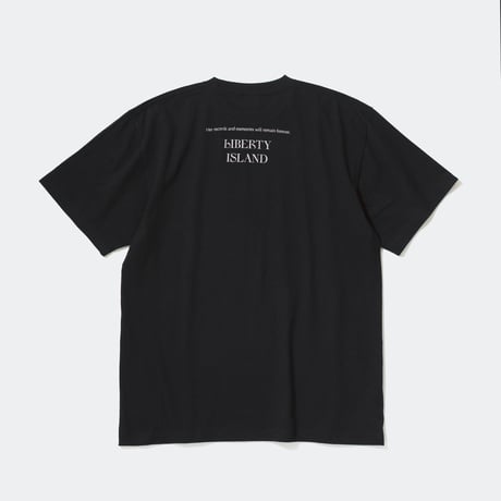 リバティアイランド メモリアルグッズ グラフィカルTシャツAパターン（黒/Black）