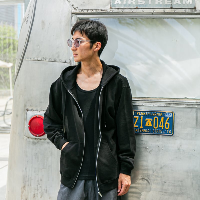 DWD フルジップフード付きパーカー 黒 ドウデュース グラフィカルジップパーカー（黒/Black） | HORSEGOODSnet