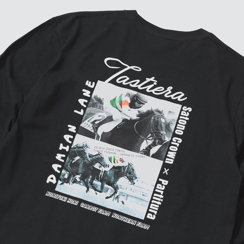 タスティエーラ引退記念 グラフィカルロングスリーブTシャツ（黒/Black