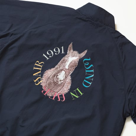 ウインドインハーヘア グラフィカルブルゾン（紺/Navy）
