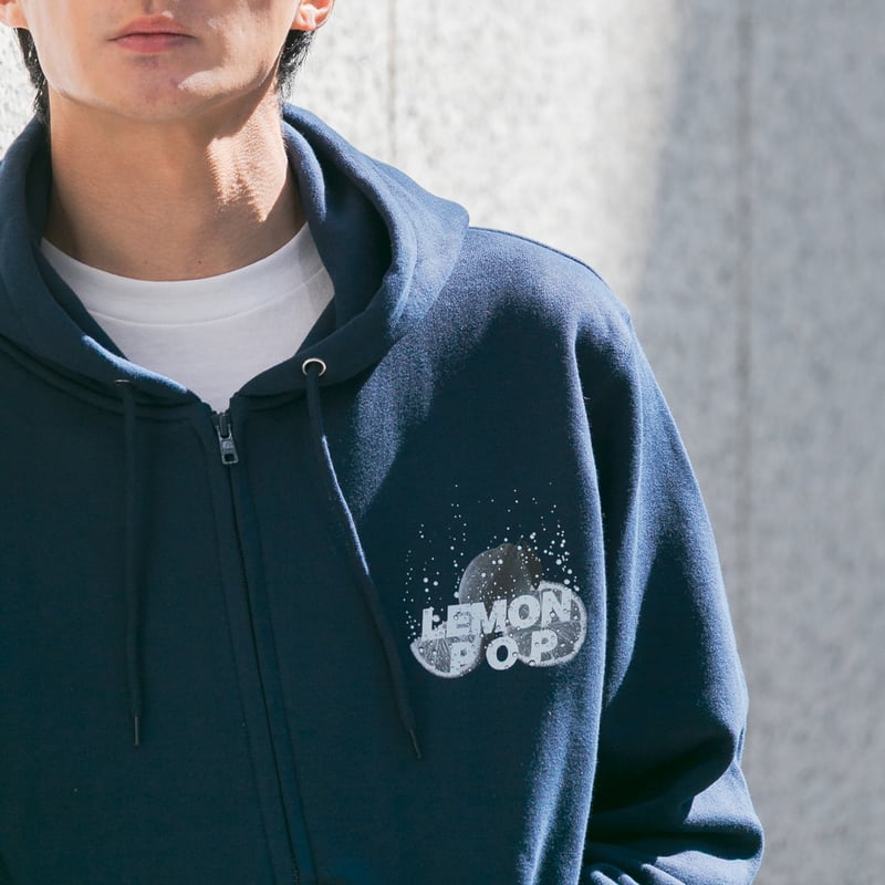 レモンポップ グラフィカルジップパーカー（紺/Navy） | HORSEGOODSnet