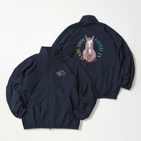 ウインドインハーヘア グラフィカルブルゾン（紺/Navy）
