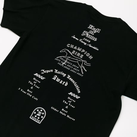 ディープインパクト グラフィカルTシャツAパターン（黒/Black）