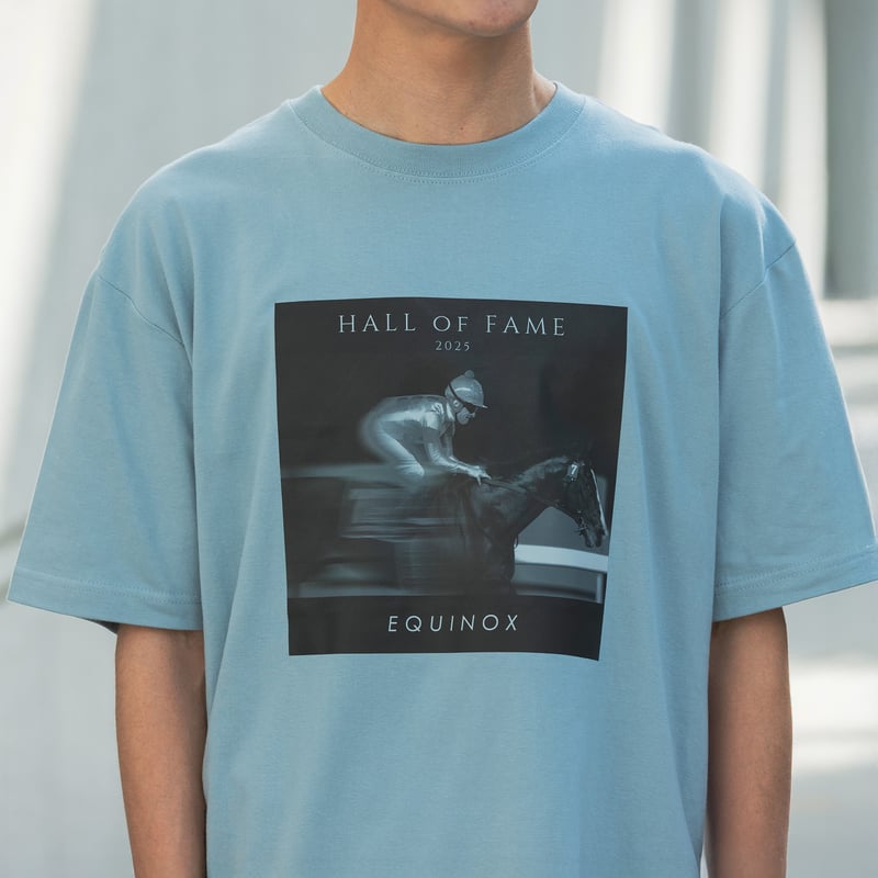 イクイノックス顕彰馬選定記念 グラフィカルTシャツAパターン（青/Blue