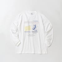 ハヤヤッコ グラフィカルロングスリーブTシャツ（白/White）
