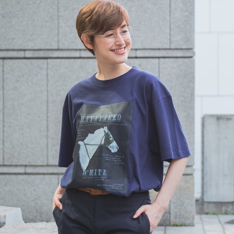 ハヤヤッコ グラフィカルTシャツAパターン（ネイビー/Navy）