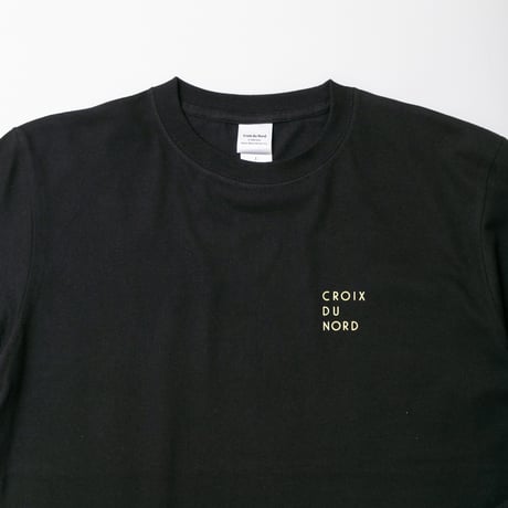 クロワデュノール グラフィカルロングスリーブTシャツ（黒/Black）