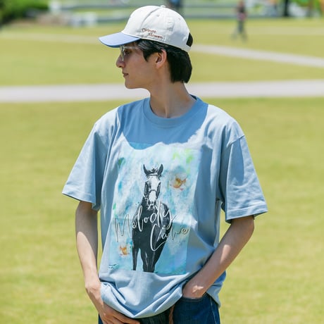 メロディーレーン グラフィカルTシャツAパターン（青/Blue）