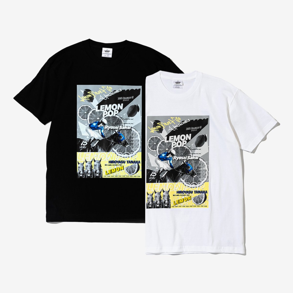レモンポップ グラフィカルTシャツAパターン（白/White