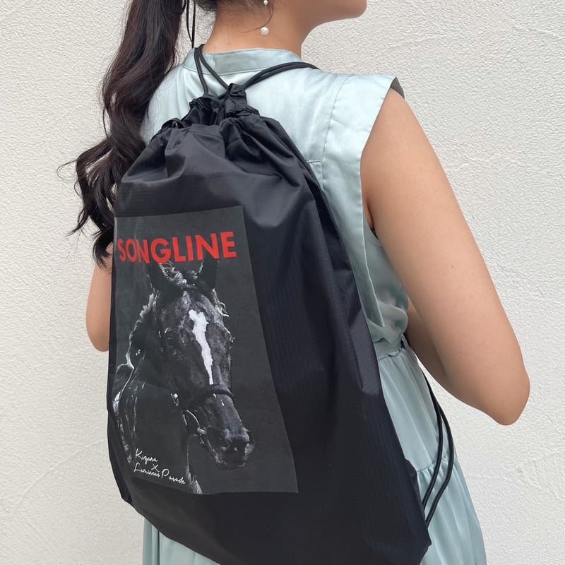 ソングライン引退記念グラフィカルナイロンサック(黒/Black ソングライン引退記念グラフィカルナイロンサック(黒/Black