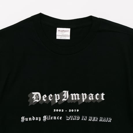 ディープインパクト グラフィカルTシャツAパターン（黒/Black）