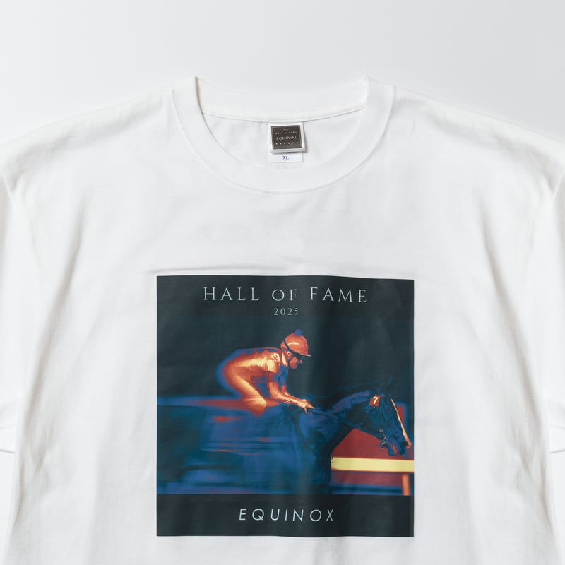 イクイノックス顕彰馬選定記念 グラフィカルTシャツAパターン（白
