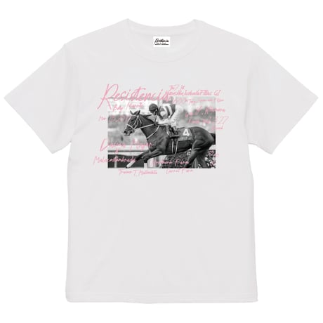 レシステンシア引退記念グラフィカルTシャツ（Aパターン白/White）