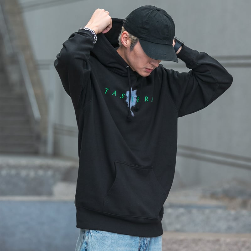 【希少】OFF-WHITE TEMPERATURE パーカー ブラック 長袖 S タスティエーラ引退記念 グラフィカルパーカー（黒/Black