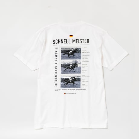 シュネルマイスター引退記念グラフィカルTシャツAパターン（白/White）