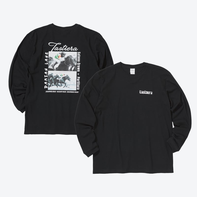 タスティエーラ引退記念 グラフィカルロングスリーブTシャツ（黒/Black