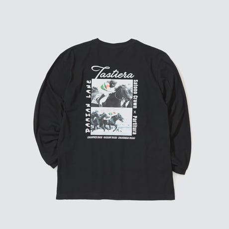 タスティエーラ引退記念 グラフィカルロングスリーブTシャツ（黒/Black）