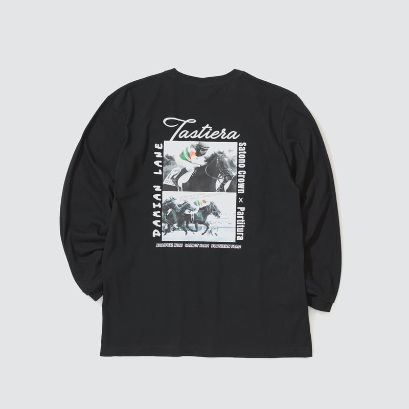 タスティエーラ引退記念 グラフィカルロングスリーブTシャツ（黒/Black