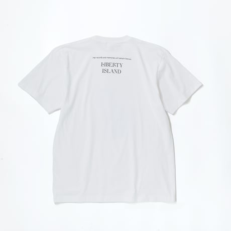 リバティアイランド メモリアルグッズ グラフィカルTシャツAパターン（白/White）