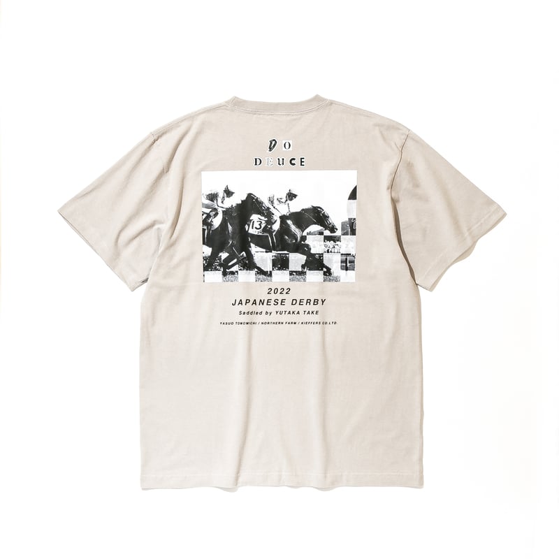 deuce ロゴ Tシャツ クリーム色 ドウデュース グラフィカルTシャツAパターン（グレー/Gray