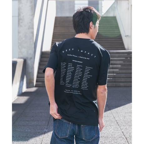ディープインパクト グラフィカルTシャツCパターン（黒/Black）