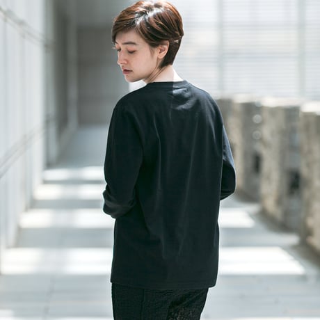リバティアイランド メモリアルグッズ グラフィカルロングスリーブTシャツ（黒/Black）